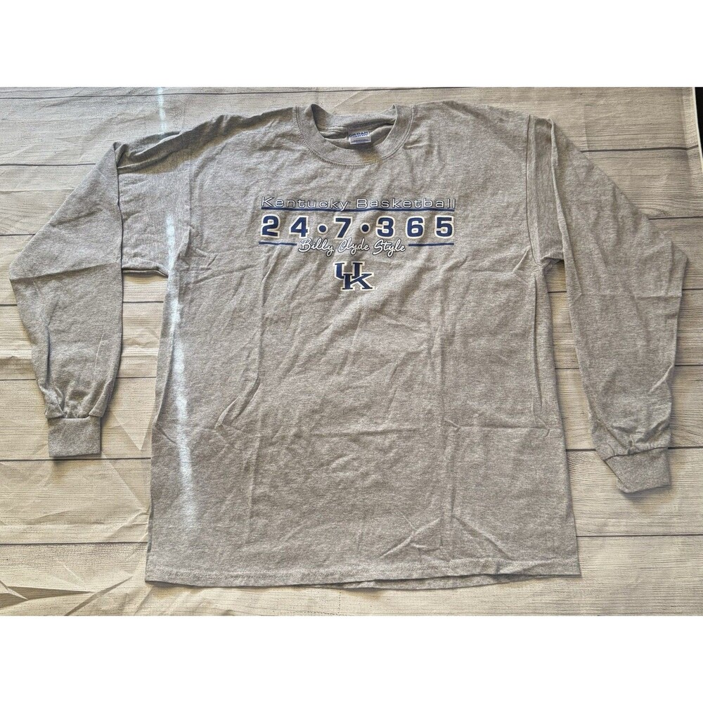 Y2K Kentucky Wildcats 24 7 365 Billy Clyde Style Long Sleeve T Shirt Size XL